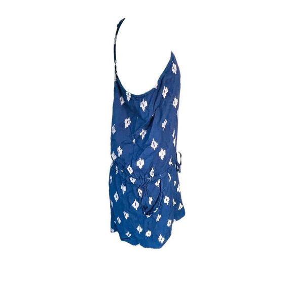 Mud Pie Navy Blue And White Romper Size Large - Picture 1 of 4